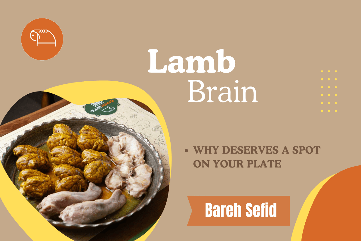 Lamb brain bareh sefid