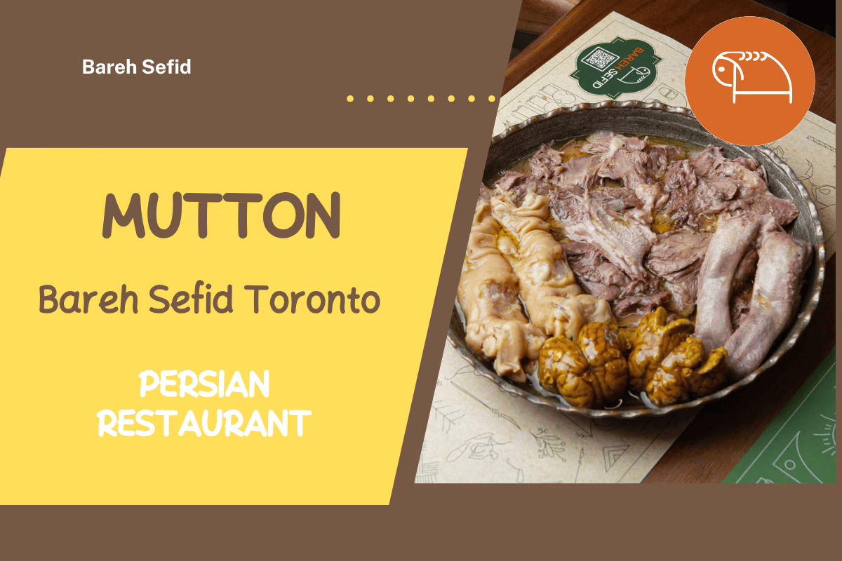 Mutton in bareh sefid persian restauant