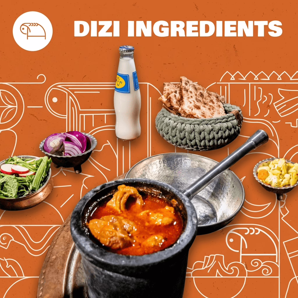 Dizi abgoosht ingredients